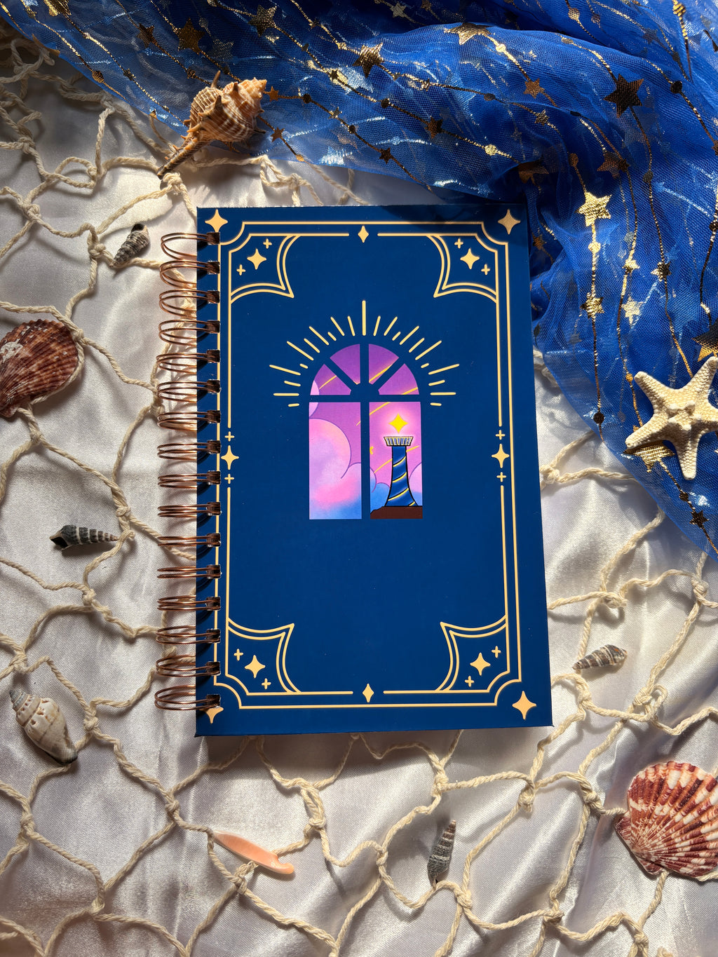 Startide Journal | 160-Page Dot Grid Notebook | Artist-Designed Spiral Journal | 120 GSM Paper | Creative Writing & Sketchbook